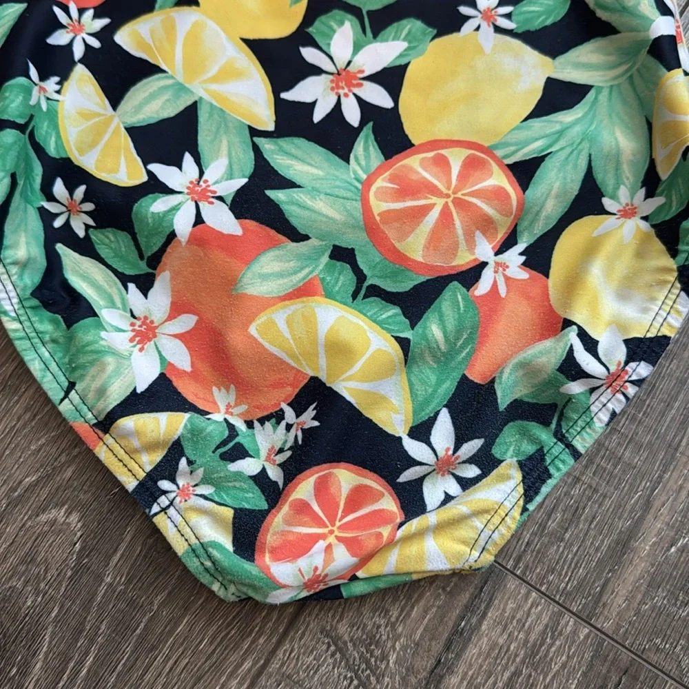 Old Navy Kids One Piece Swimsuit - Citrus Print - Picture 3 of 6